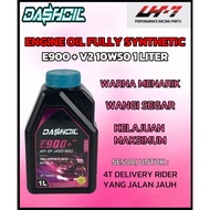 DashOil Ester+ E900+ V2 +4T /E500 4T 10w50 1L Fully Synthetic SP Motorcycle Engine oil minyak hitam