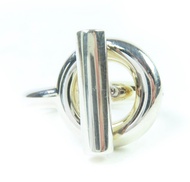 แหวนเงินแท้ 925 รุ่น Echappé MM จาก HERMES สภาพเยี่ยม ขนาด 51 (เทียบเท่าไซส์ 11 ของญี่ปุ่น) พร้อมกล่