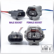 2 Pin Oxygen Sensor O2 Exhaust Socket Kancil Kelisa Kenari Perodua Soket Kereta Connector Wire Harne