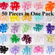 [50 pieces 5 Inches] Balloon Pearl Latex Colourful Ballon, Belon Pearl, Birthday Party Decoration