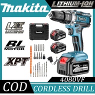 MAKITA Cordless Drill Hammer Cordless Impact Drill Screwdriver Hand Gerudi Gimlet LED Light 电钻 4080V