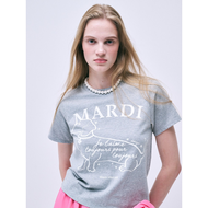 เสื้อยืด MARDI MERCREDI SLIM SWING THE TAIL Danji เสื้อยืดดอกไม้โชคเกอร์