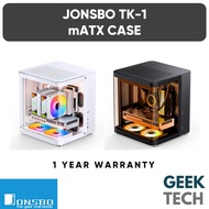 JONSBO TK-1 Curved Panoramic Hyperboloid Tempered Glass Dual Chamber mATX Casing