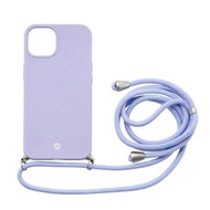 MOMAX - iPhone 13 6.1" Crossbody TPU 可解降環保物料 掛繩保護殼 紫色 手機殼 Apple Phone Case MLAP21