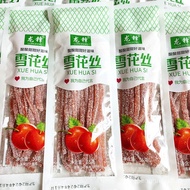 Hawthorn Silk Bagged Sweet and Sour Snacks Preserved Snowflake Haw Strip Hawthorn Roll with Tangli P