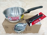 Zebra หม้อ หม้อด้ามสเตนเลส ขนาด 18 ซม. แถมทัพพีแขก ตราหัวม้าลาย หม้อ หม้อด้าม หม้อด้ามม้าลาย หม้อม้า