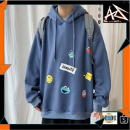 MALAYSIA UP📣(AZWAR SHOP)  Hooded Pullover Sweater Loose Shoulder Drop Long Sleeve Oversize Casual Ho