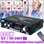 AK380/AK370/AK170 800W Bluetooth Amplifier Audio Karaoke Home Theater Amplifier 2 Channel Power Clas