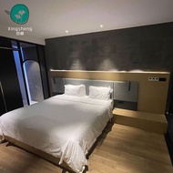 Katil bilik standard gaya hotel, meja kopi, katil khas hotel, set lengkap perabot hotel, perabot unt