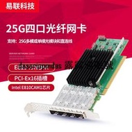 現貨E810-XXVDA4光纖網卡Intel E810芯四口以太網卡25G光口支持RDMA