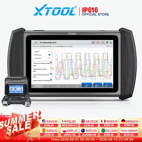 XTOOL InPlus IP616 Car Diagnostic Tools All System Automotive Scanner 34+ Reset Build-in CANFD All F