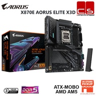 GIGABYTE X870E AORUS ELITE X3D ATX-MOBO AM5 DDR5 Motherboard + AMD 7000+ 8000 + 9000 Series Processo