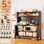 Lemari Dapur / Rak Dapur Lemari Dapur Dengan Pintu-Lemari Bufet Dapur / Rak Piring Oven Microwave / 