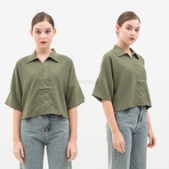 Ease Crop Top | Oversized Women's Crop Top | Korean Style Crop Top | Trendy Women's Crop Top | Crop 