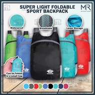 22L MR Ultralight Waterproof Foldable Outdoor Sport Bag Hiking Packable Travel BACKPACK Beg sukan ka