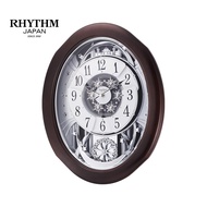 Đồng hồ treo tường Nhật Bản Rhythm Magic Motion 4MH869WU06 Kt 43.0 x 53.0 x 13.0cm. Vỏ gỗ. Dùng PIN.