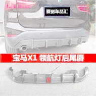 BMW X1 Modified Rear Lip F48 F49 Carbon Fiber with Light Rear Spoiler Tail Lip Pilot Light Small Sur