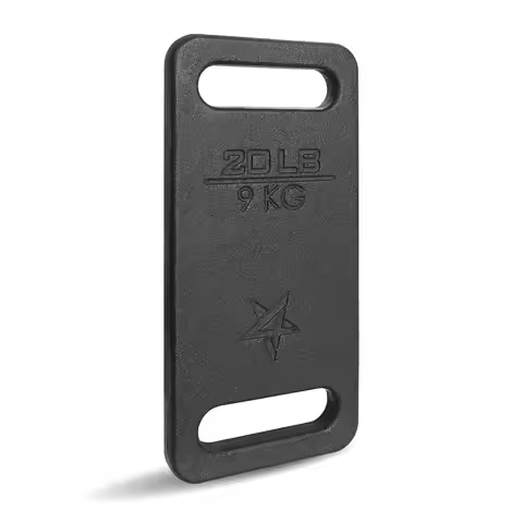 Cast Iron Rucking Weight 10 LB, Ergonomic Handle for Weighted Walking Hiking