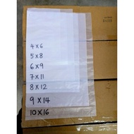 Plastic HM/PP | Small T Bag (100pcs) | HM/ PP 4x6 | 5x8 | 6x9 | 7x11 | 8x12/9x14 | 10x16 |