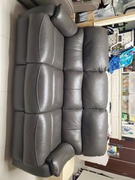 Italo Moda 頭層全真皮3座位雙電較梳化