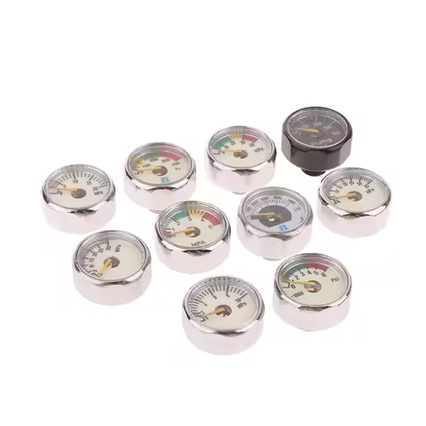 Air Mini Micro Pressure Gauge Manometer | Thread M10 M8 | 5MPA 10MPA 20MPA 30MPA 35MPA 40MPA 300BAR 