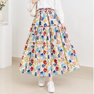 AHLAMI-Cynara Floral Midi Skirt Floral Skirt