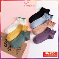 DO-P254 Unisex Men's Short Socks Smile Emoji Doll Pattern Ankle Socks Short Socks Wanita Ankle Socks