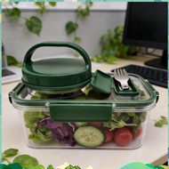Salad Jar Upgraded Leakproof Leakproof Jar Style Lunch Box Large Salad Jar with Hidden Dressing Cont