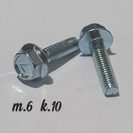Bolt 10 6 mm x 25mm Key 10 M6 6x25