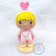 amigurumi / boneka rajut / custom karakter yumi cells / love cell