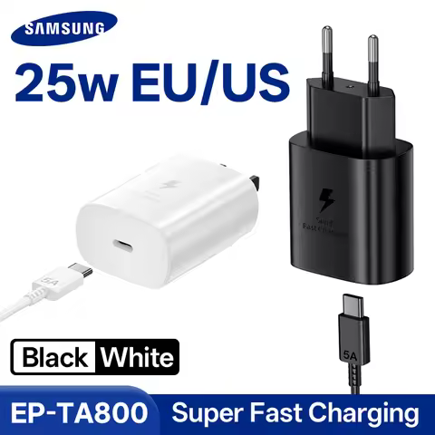 EP-TA800 25W Samsung Charger Super Fast Charging Adapter 1.5M Type C Galaxy S25 S24 S23 A23 A12 A53 