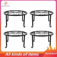 [Oqudy] 4 Pieces of Plant Stand Indoor and Outdoor Metal Rust-Proof Plant Stand, Classic Flower Pot Stand