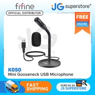 Fifine K050 Mini Gooseneck USB Microphone for Dictation and Recording,Desktop Microphone for Compute