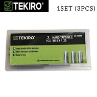 TEKIRO Tap M14×1.25 Hand Tap Tapping Mesin m14 × 1.25 hss tekiro 1set (3pcs)