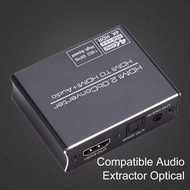 4K HDMI Audio Extractor สเตอริโอ Extractor Converter Optical ARC TOSLINK SPDIF + 3.5มม.Audio Splitter Adapter