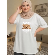 21081W [AIYOU] XL-5XL T shirt Women Plus Size Tshirt Woman Clothes Couple T Shirt Baju Perempuan Kor