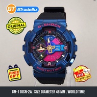 Original G Shock Men GM-110SN-2A GM110SN-2A Analog Digital GM 110 Shang-Hai Night Metal Bezel Watch 