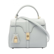 CELINE 16 Says 小號肩斜背包 皮革 藍色 二手 女士 GHW