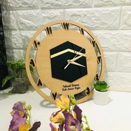 Jam Dinding Kaabah / Islamic Design/ Jam Bismillah