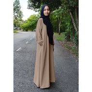 Jubah Muslimah Murah Jubah Hawa Ironless Size XS to 6XL