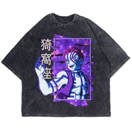 Patternmerch "akaza the demon moon" Oversize T-shirt | Washed tee | Vintage T-SHIRT