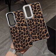 Trendy Light Luxury Leopard Print Creative High-End Shock-resistant Case Suitable for Samsung S25ULT