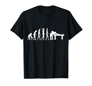 Pool Billard Evolution Snooker Player Table 8 Ball T-Shirt T-Shirt