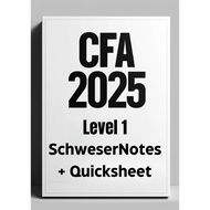 CFA 2025 Level 1 SchweserNotes + Quicksheet