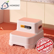 Bangku Tapak Kaki Kanak-Kanak Untuk Sink/Tandas – Step Stool For Brushing Teeth, Toilet Foot Pedal &