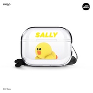 elago | LINE Friends Brown & Sally Figure Collection Clear Case Compatible for AirPods Pro 2