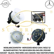BENZ C204 / W212 '12 BLOWER MOTOR ( TW ) BEHR 8EW-351-040-291 ( ROUND SOCKET - BLACK / RED WIRE ) AC