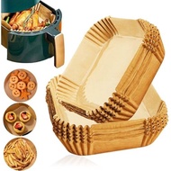Square Mini Air Fryer Liner For Most 2-3qt Air Fryer Disposable Paper Liner