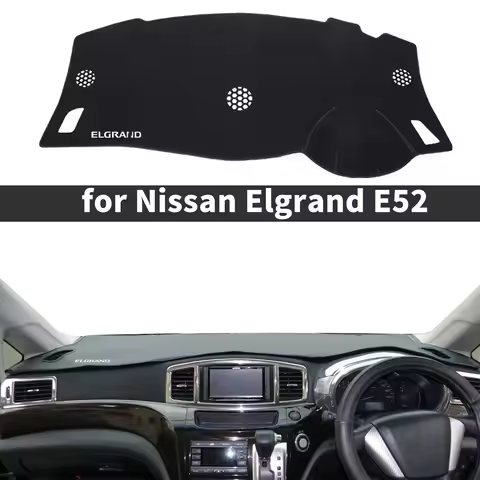 fit for Nissan Elgrand E52 white logo RHD Car Accessories Dashmat DashMat Sunshade Dashboard Cover P