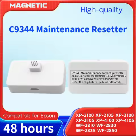 Chip Resetter C9344 Maintenance Box Tank For Epson L3560 L3550 L5590 XP-2100 2105 XP-3100 XP-3105 XP